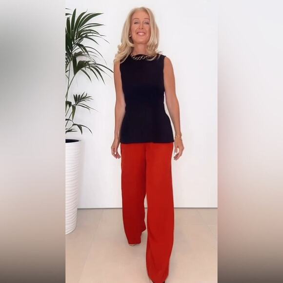 Zara ZW COLLECTION PAJAMA PANTS - Picture 10 of 14